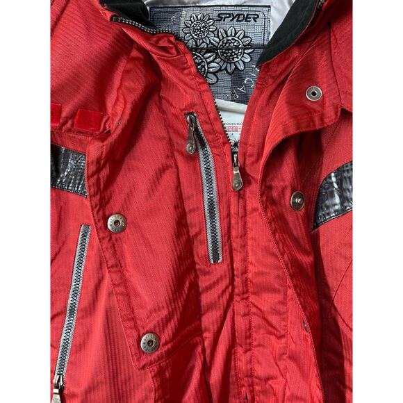 Spyder Picabo Street Women’s Ski Jacket Red Thinsulate LiteLoft Insulated Size 6 - Picture 4 of 16
